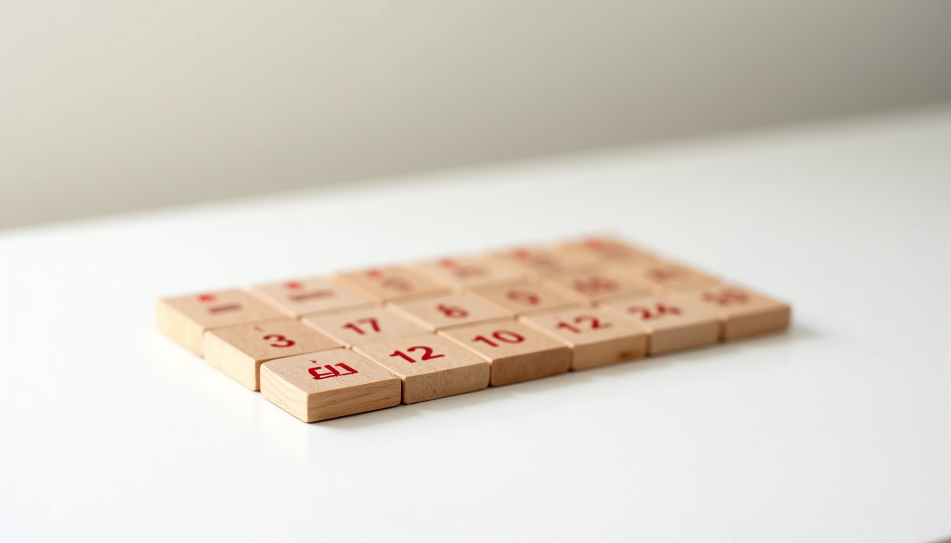 Calendrier illustrant les jours EJP de novembre à mars