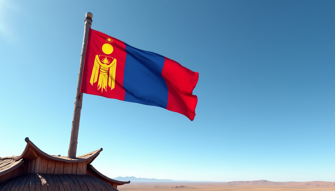 Que symbolise le drapeau de la Mongolie en 2026 ?