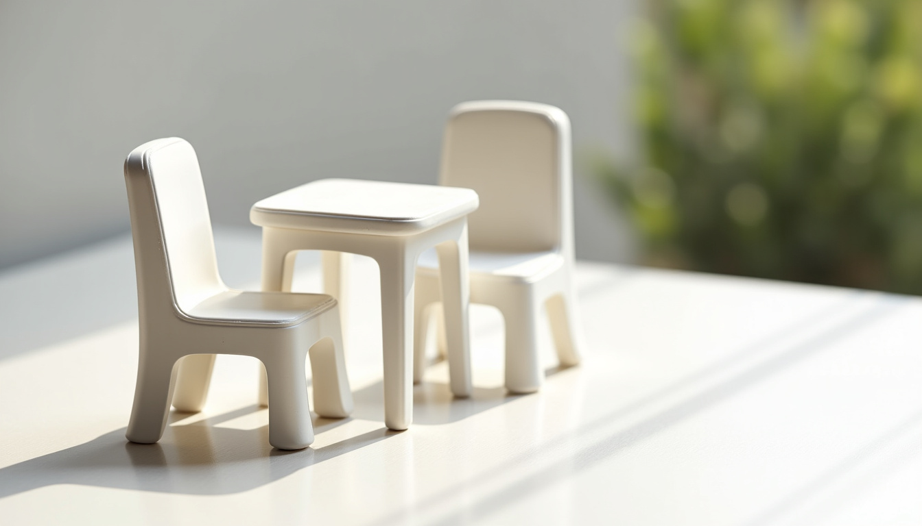 Salon de jardin en résine pliable composé d