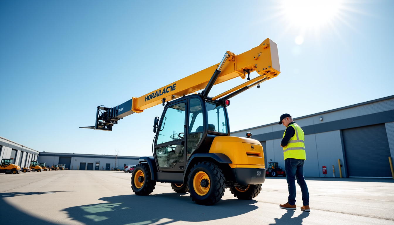 Chariot rotatif télescopique 8 tonnes / 35 m chez LOXAM ACCESS en démonstration